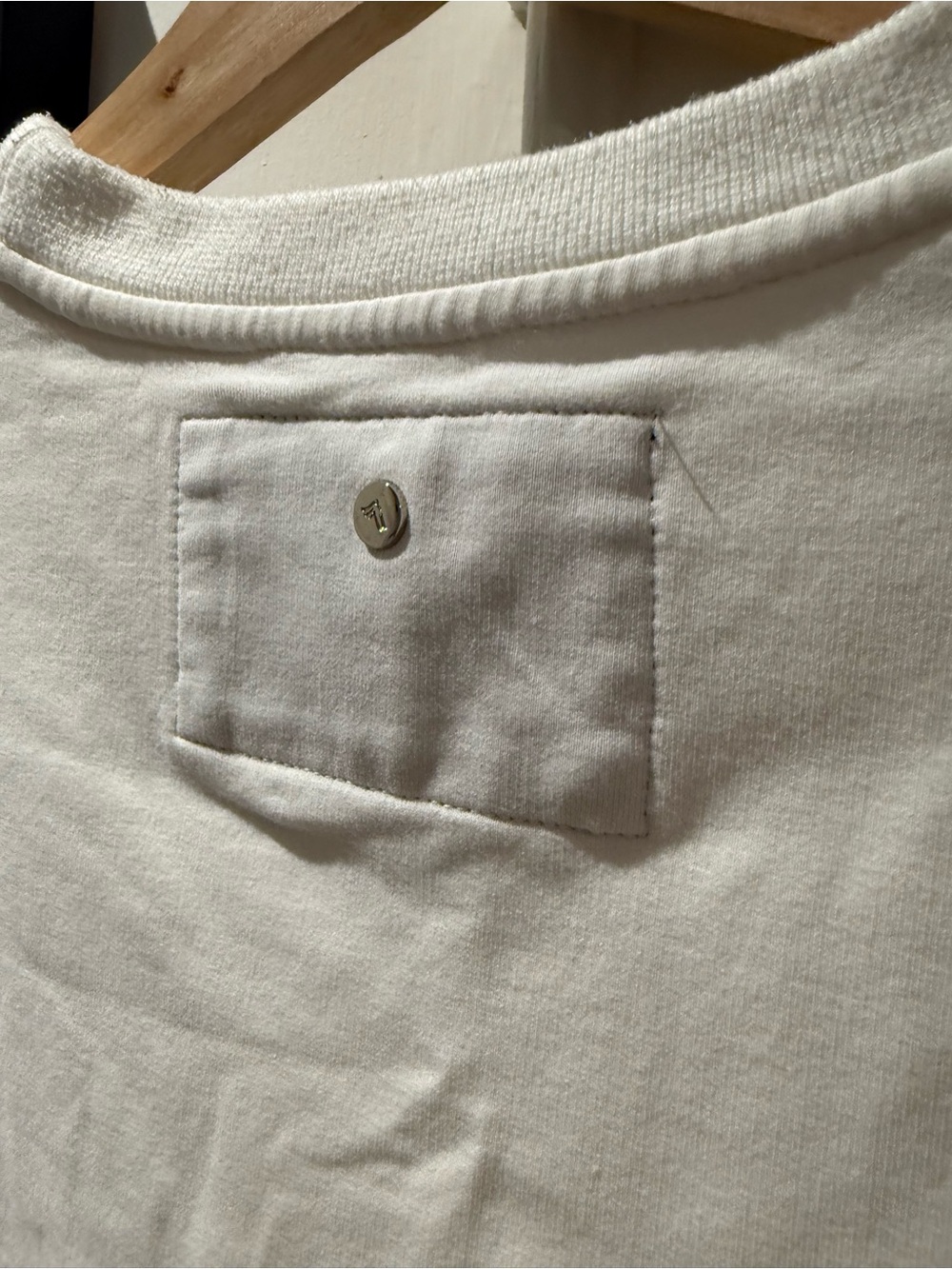 GIVEN Cream Graphic Crewneck Sweatshirt with Geometric Tree Design - Picture 3 of 4